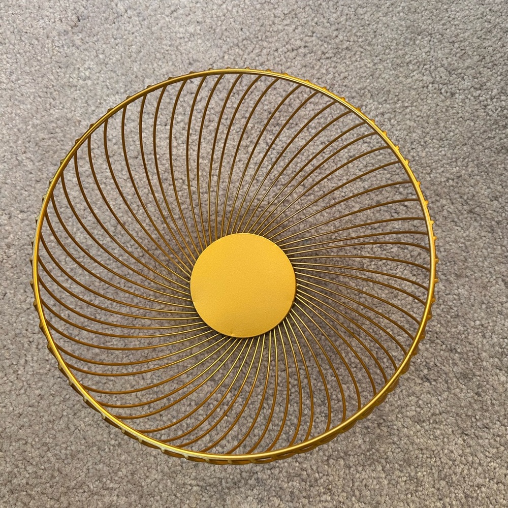 Gold Wire Basket